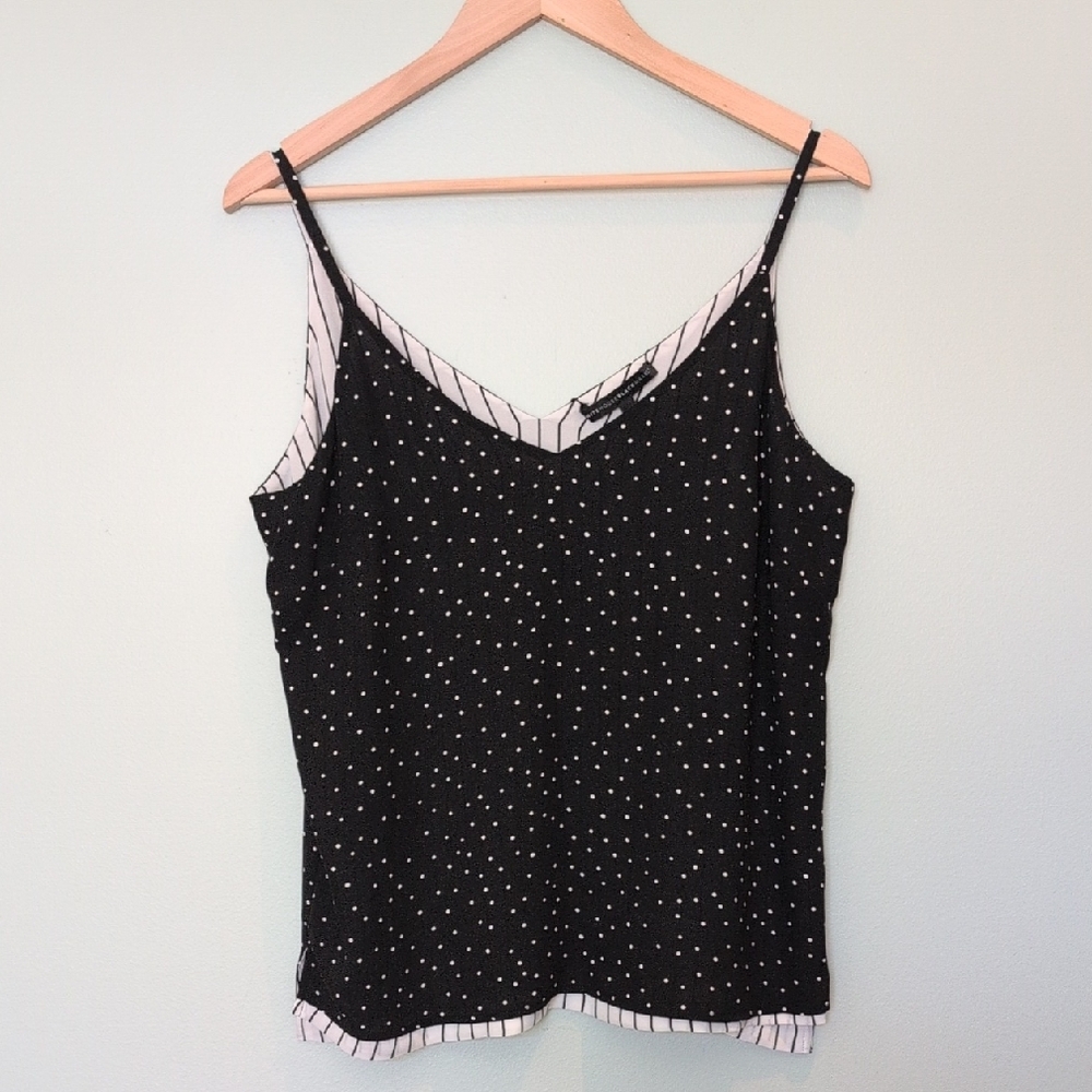 WHBM Reversable Tank Polk-a-dots and Stripes